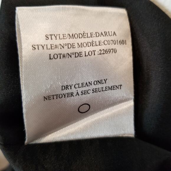 Theory Women's Daura Sleeveless Wool Sheath Dress Black Red Size 10 - Picture 8 of 8